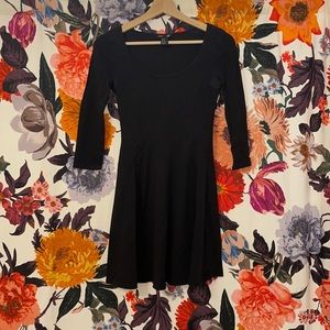 H&M Black Fit & Flare Dress
